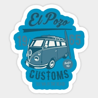 El Pozo Customs Sticker